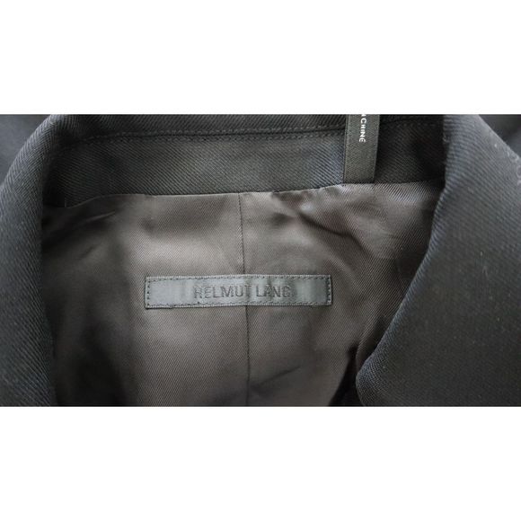 Helmut Lang L09HW203 Women's Sz 2 / US XS Black Stretch Wool Tuxedo Romper $595+ - Picture 9 of 11